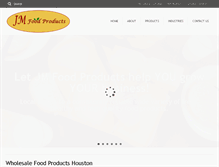 Tablet Screenshot of jmfoodproducts.com